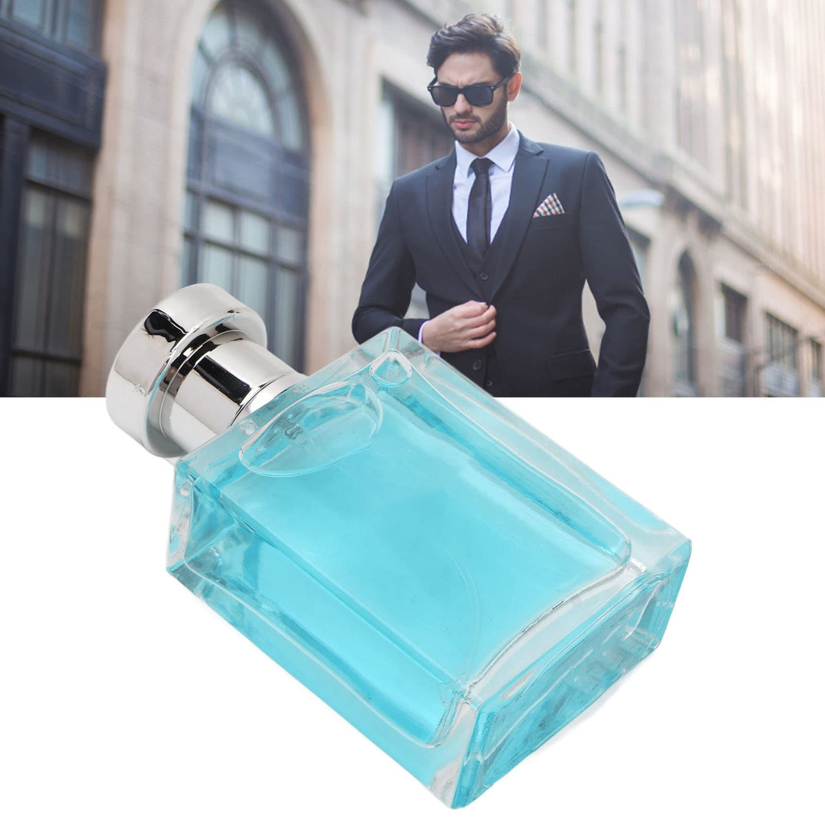 Ocean Note Fragrance, Delicate 50ml Long Losting Men Fragrance Spray Light Blue for Anniversary for Men