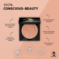 Cutifem Egypt Earth Compact Powder No. 2 Brown Terracotta Pearl - Nourishing Vegan Makeup Face Powder - 11 g