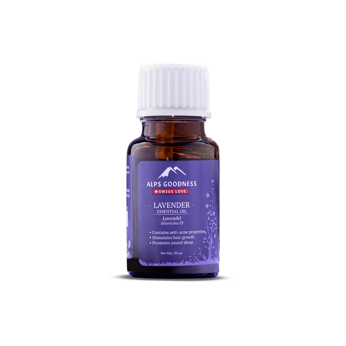 Alps Goodness Lavender Essential Oil (30 ml), Stimulates Hair Growth, Detoxifies & Rejuvenates Skin - For Hair & Skin - Cruelty Free