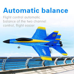 D Remote Control Airplane, 2.4Ghz 2 Channel RC Plane Ready to Fly, Easy to Fly RC Aircraft and Great Gift Toy for Beginners and Kids, Upgraded with Propeller Saver
