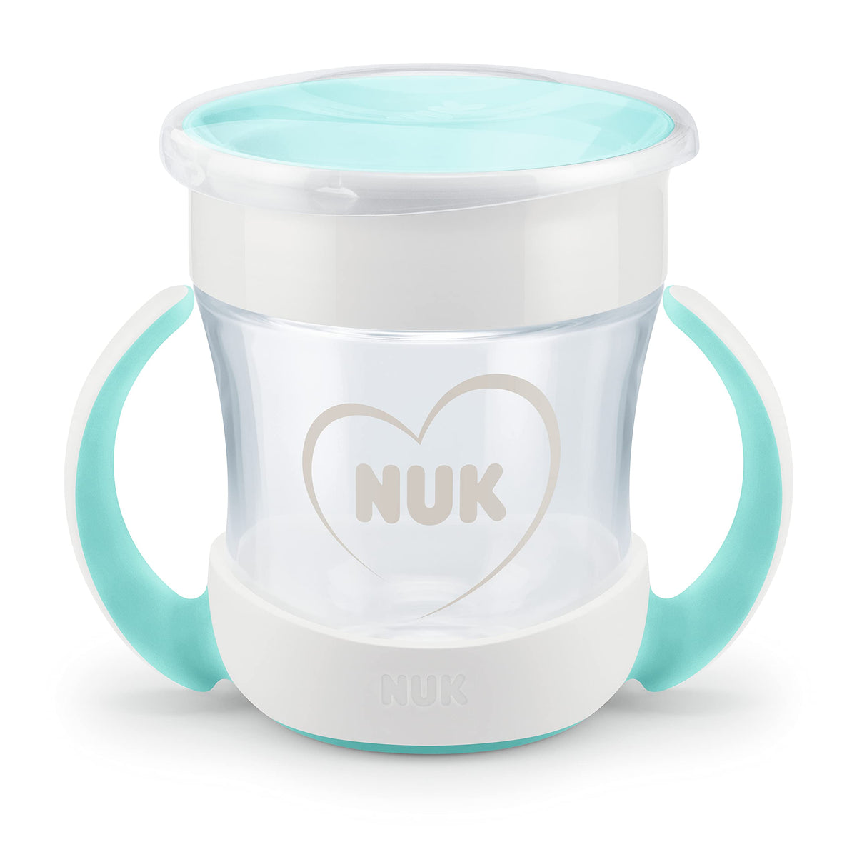 NUK 10255598 Mini Magic Cup Leak-Proof 360° Drinking Rim from 6 Months Practical Handles BPA 160 ml White 155 g