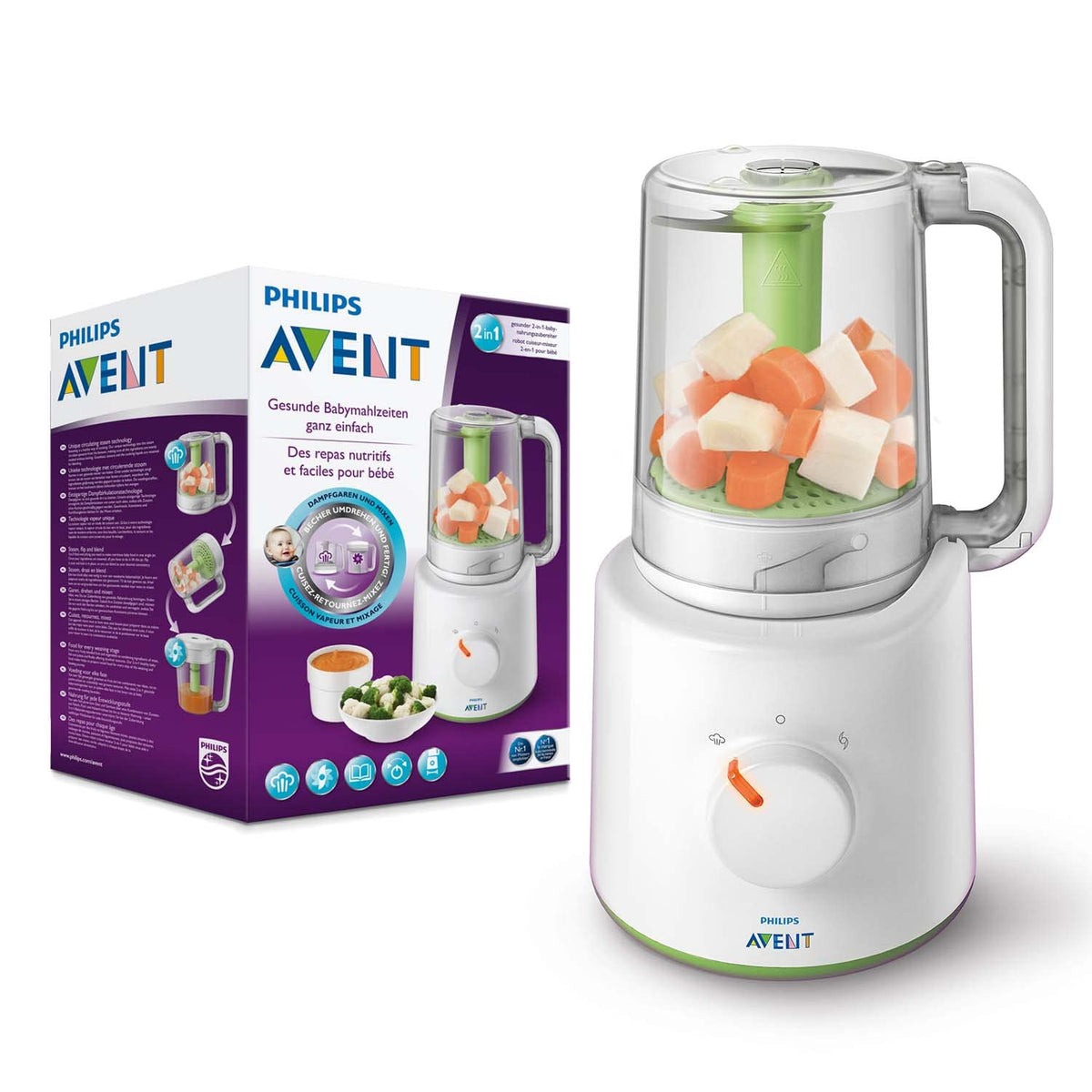 PHILIPS Avent 2-In-1 Combined Steamer and Blender - SCF870