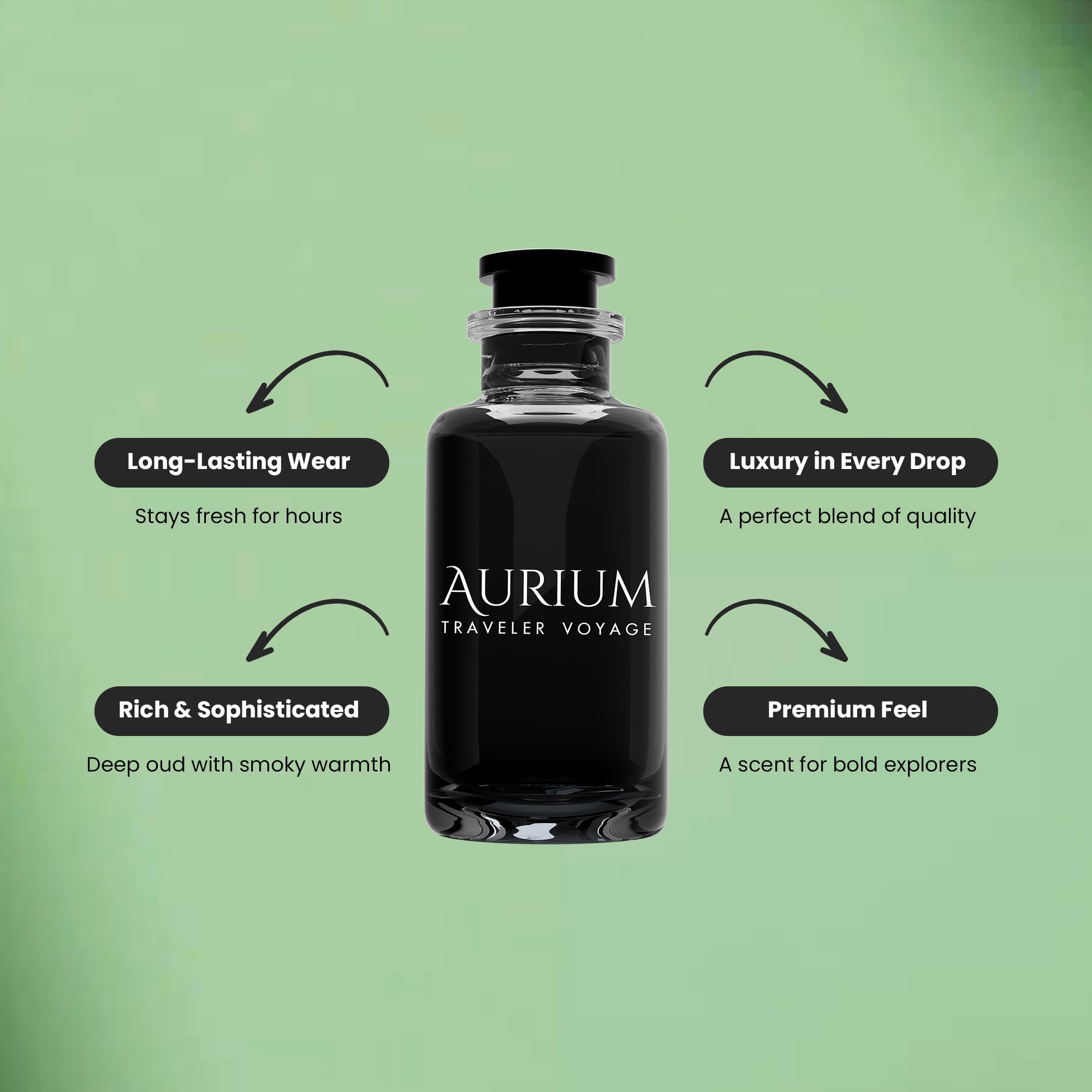 AURIUM Traveler Voyage Perfume For MEN 100ML - Premium Men Perfume - Long Lasting Fragrance For Men