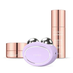 FOREO Total Facelift Bundle BEAR 2 Advanced Microcurrent Facial Device + SUPERCHARGED SERUM + SUPERCHARGED HA+PGA Triple Action Intense Moisturizer Anti Aging Skin Care Tools