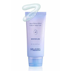 MIGUHARA Aqua Refresh Peel-Off Mask Pack, Vegan Lacto-PDRN, Beta-Glucan, Botanical & Flower Extracts for a Fresh, Clean Feel and Smooth-Looking Skin Appearance – Korean Skincare (60ml/2.02 fl.oz.)