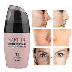 Light Liquid Foundation Foundation Full Coverage Color Formula Texture Smooth Face Finish Blemish Concealer Color Mineral for Makeup