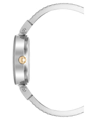 Anne Klein Women's Glitter Accented Textured Bangle Watch