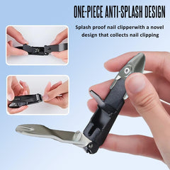 BesTi4Uoo Professional Nail Clipper Set for Men and Women - Precise Trimming and Grooming Tool (silver clipper)