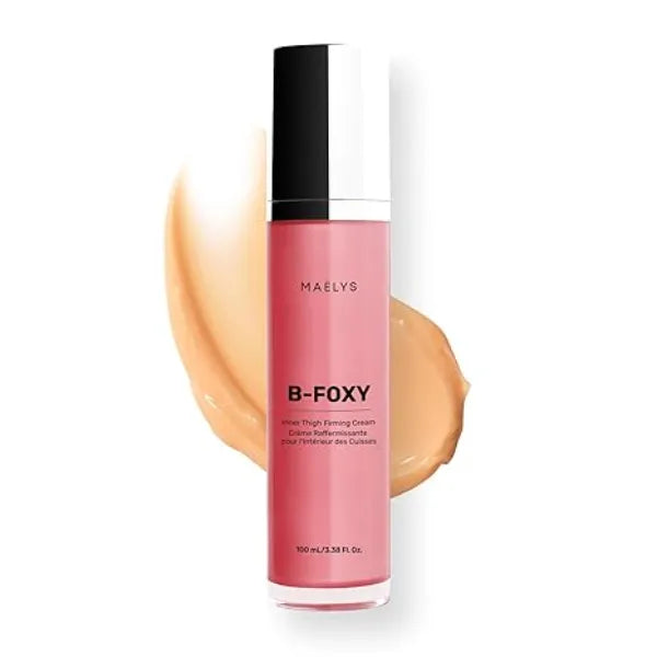 MAËLYS B FOXY Inner Thigh Firming Cream Skin Tightening and Firming for Women With Nourishing Coconut Oil, Microalgae & Tapioca Starch Body Cream for Smooth, Even, and Toned Legs 3.38 Fl Oz