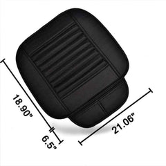 Car Seat Covers For Cars, Seat Covers For Suv, Front Bottom Car Seat Cushion Cover, Breathable Car Seat Protector Summer Linen Bench Protection, Universal Anti-Slip Driver Seat Covers For trucks-Black