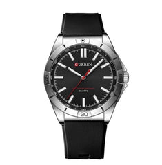 CURREN New Model CURREN Men's Analog Quartz Wrist Watches Simple Watches Silicone Band Luminous Wristwatch Business Men 8449 Fashion - Multicolor