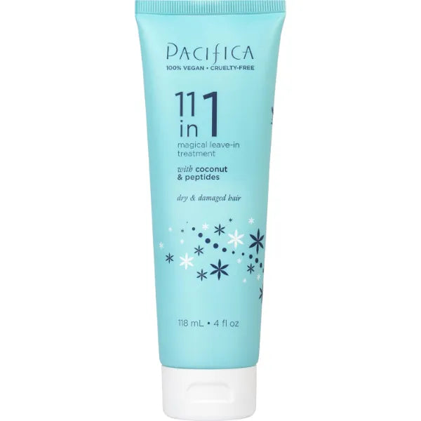 Pacifica Leave In Conditioner - 11 in 1 Magical Hair Treatment - Strengthen & Repair Damaged Hair - Deep Conditioning for Dry Hair Adds Shine & Anti-Frizz for Straight, Wavy & Curly Hair Care, Vegan