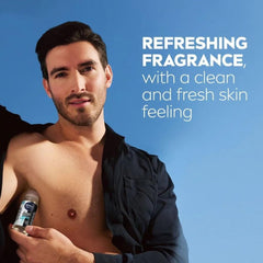 NIVEA MEN Antiperspirant Roll-on for Men, Black & White Invisible Protection Fresh, 50ml