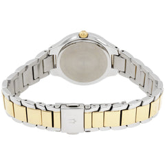 Bulova Ladies' Classic Dress 3-Hand Quartz Stainless Steel Watch - Two-Tone Yellow Gold