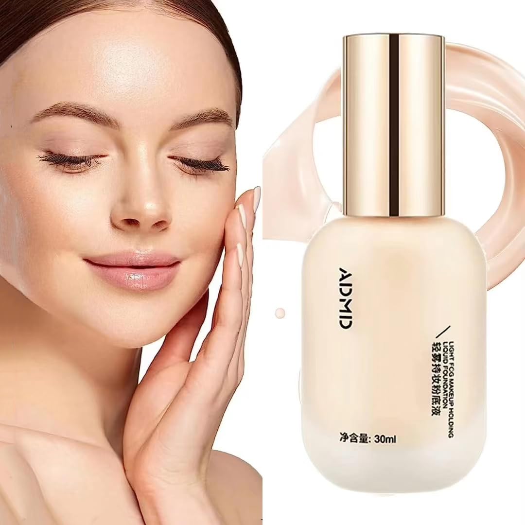 2023 Newest Hydrating Waterproof and Light Long Lasting Foundation, Hydrating Waterproof and Light Long,ADMD Foundation - Light and Long-Lasting Coverage for All Skin Types