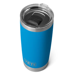 YETI Rambler 20 oz Tumbler, Stainless Steel, Vacuum Insulated with MagSlider Lid - Big Wave Blue