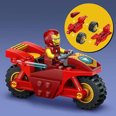 LEGO Marvel Iron Man with Bike and The Hulk, Super Hero Building Toy for Kids, Collectible Playset with Vehicle and Minifigures, Gift for Boys and Girls Aged 4 and Over 76287