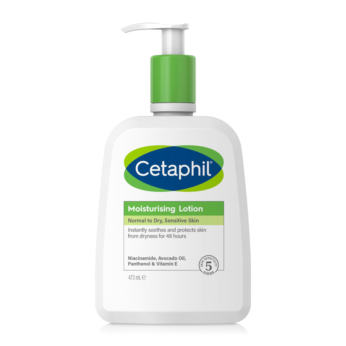 Cetaphil Moisturising Lotion Light Weight All Purpose Moisturiser For Face & Body, With Avocado Oil, 473 ml (Pack of 1)