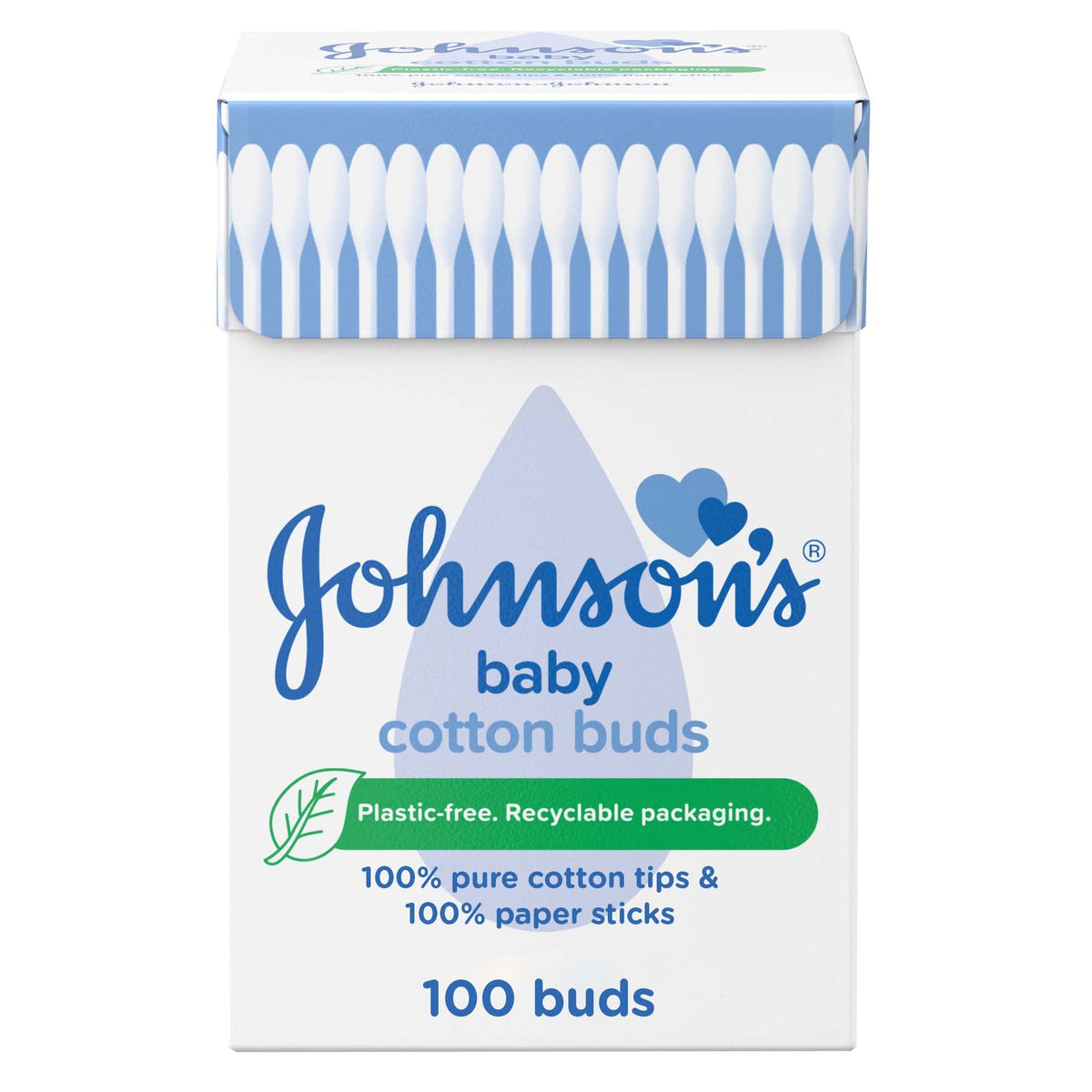 Johnson's Baby Pure Cotton Buds, 100 Buds