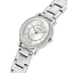 GUESS Women Analog Quartz Watch with Stainless Steel Strap GW0468L1