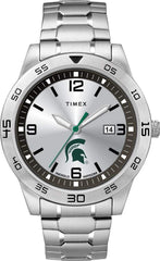 Timex Tribute Men's Citation 42mm Quartz Watch with Stainless Steel Strap - Michigan State Spartans