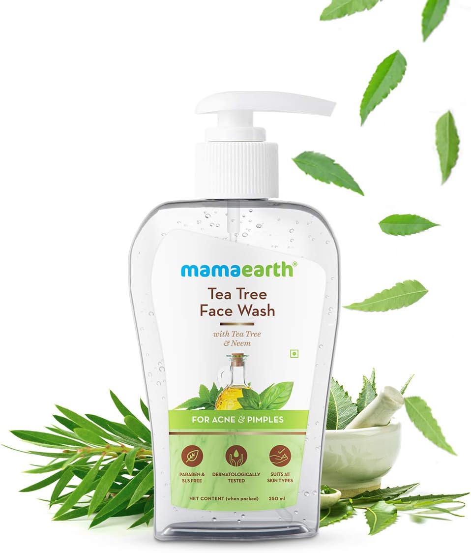 Mamaearth Tea Tree Face Wash with Neem for Acne & Pimples - 250ml