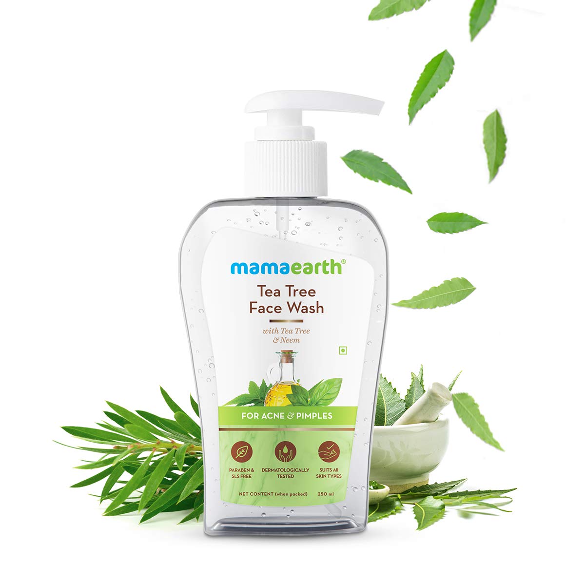 Mamaearth Tea Tree Face Wash with Neem for Acne & Pimples - 250ml