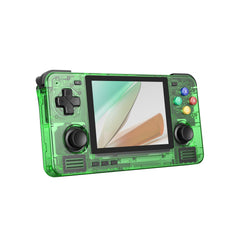 Retroid Pocket 2S Game Handheld Console, 4+128G Android Retro Game Console Multiple Emulators Console Handheld 3.5 Inch Display 4000mAh Battery Classic Games Console (Clear Green)
