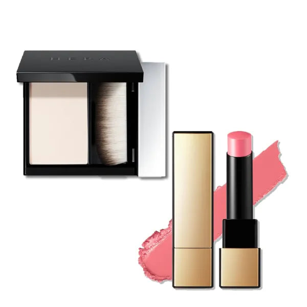 HERA Airy Blurring Powdered Primer and Rouge Classy Lipstick #108 PINK CHARM