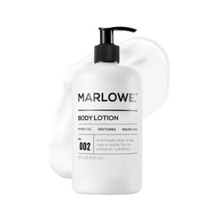 MARLOWE. No. 002 Body Lotion 15 oz Pump, Original, Revitalizing Dry Skin Lotion with Aloe Vera & Amino Acids, Hydrates & Nourishes, Lightly Scented