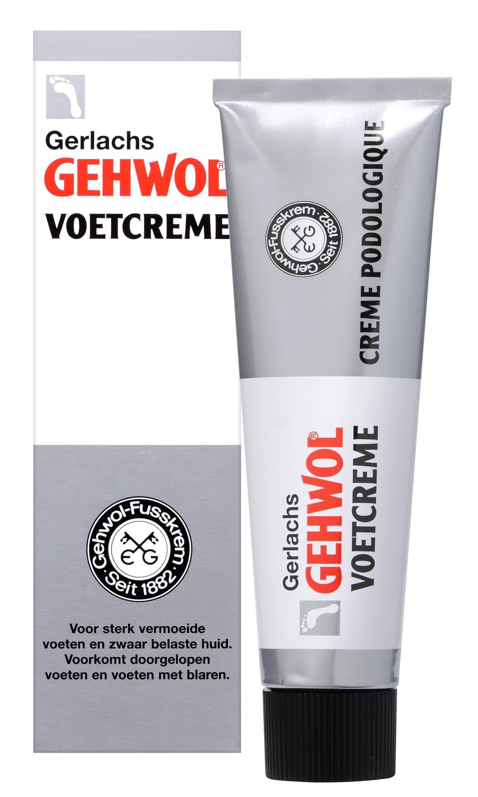Gehwol Foot Cream, 75 ml, White, 2.6 Ounce (Pack of 1)