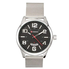 Curren Men's Analog Stainless Steel Watch 8236 - Silver