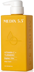 MEDIX 5.5 Vitamin C Cream and Turmeric Face & Body Lotion Moisturizer, Anti Aging Skin Care Firming & Brightening Cream - 15 fl oz