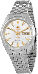 Orient FAB00009W Men's 3 Star Stainless Steel Silver Dial Self Wind Automatic Watch