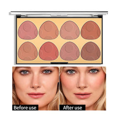 SYOSI Pearl Light Slightly Powder Blusher Powder Brighten Matte Eight Color Powder Blusher Plate