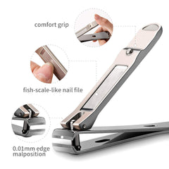 MR.GREEN 4 Pcs Manicure Set, Pedicure Sets, Nail Clipper Stainless Steel Professional Nail Cutter with Travel Case - 4count