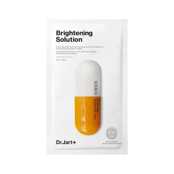Dr.Jart+ Dermask Micro Jet Brightening Solution Face Mask | Sheet Mask | Korean Skin Care | Travel Size, 1 Pack