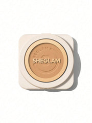 Shiglam Skin Focus Full Coverage Powder Foundation, Lightweight Oil Control Pressed Powder for Face - Sand