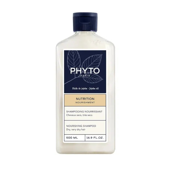 PHYTO NOURISHMENT Nourishing Shampoo with Jojoba Oil Sulfate Free for Dry Hair, Hydrating, Moisturizing Shampoo 16.9 Fl oz (500Ml)
