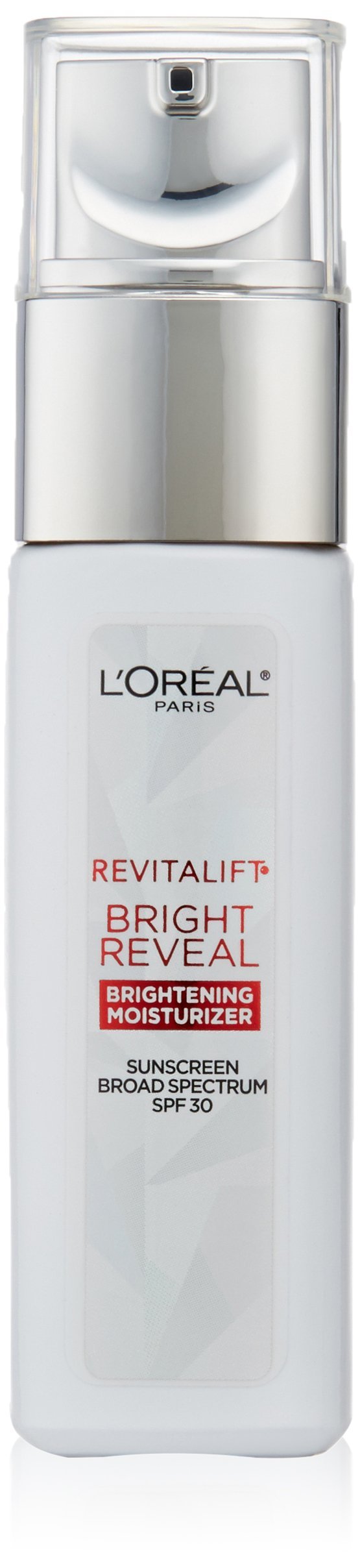 Face Moisturizer with SPF 30 by L?Oreal Paris, Revitalift Bright Reveal Anti-Aging Day Cream with Glycolic Acid, Vitamin C & Pro-Retinol to Reduce Wrinkles & Brighten Skin, 1 fl. oz.