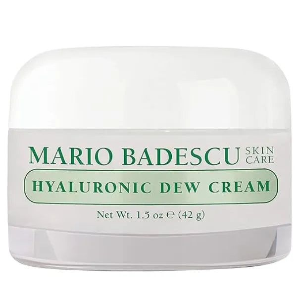 Mario Badescu Oil Free Hyaluronic Dew Cream  Hydrating Face Cream Formulated with Squalane for a Dewy Glow  1.5 Oz