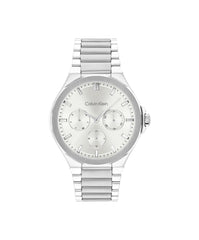 CALVIN KLEIN WOMEN'S WHITE DIAL STAINLESS STEEL BRACELET WATCH - 25100054