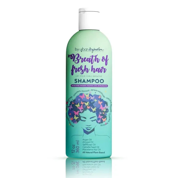 Urban Hydration Breath of Fresh Hair Shampoo – Hydrating Shampoo with Avocado, Almond & Argan Oils for Damaged Hair, Nourishment & Frizz Control – Sulfate-Free & Safe for All Hair Types, 12 FL Oz