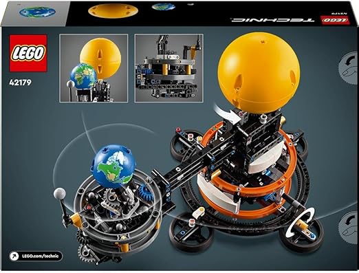 LEGO Technic Planet Earth and Moon in Orbit Model Building Set, Outer Space Toys for 10 Plus Year Old Kids, Boys & Girls, Solar System Toy for Imaginative, Independent Play, Birthday Gift Idea 42179