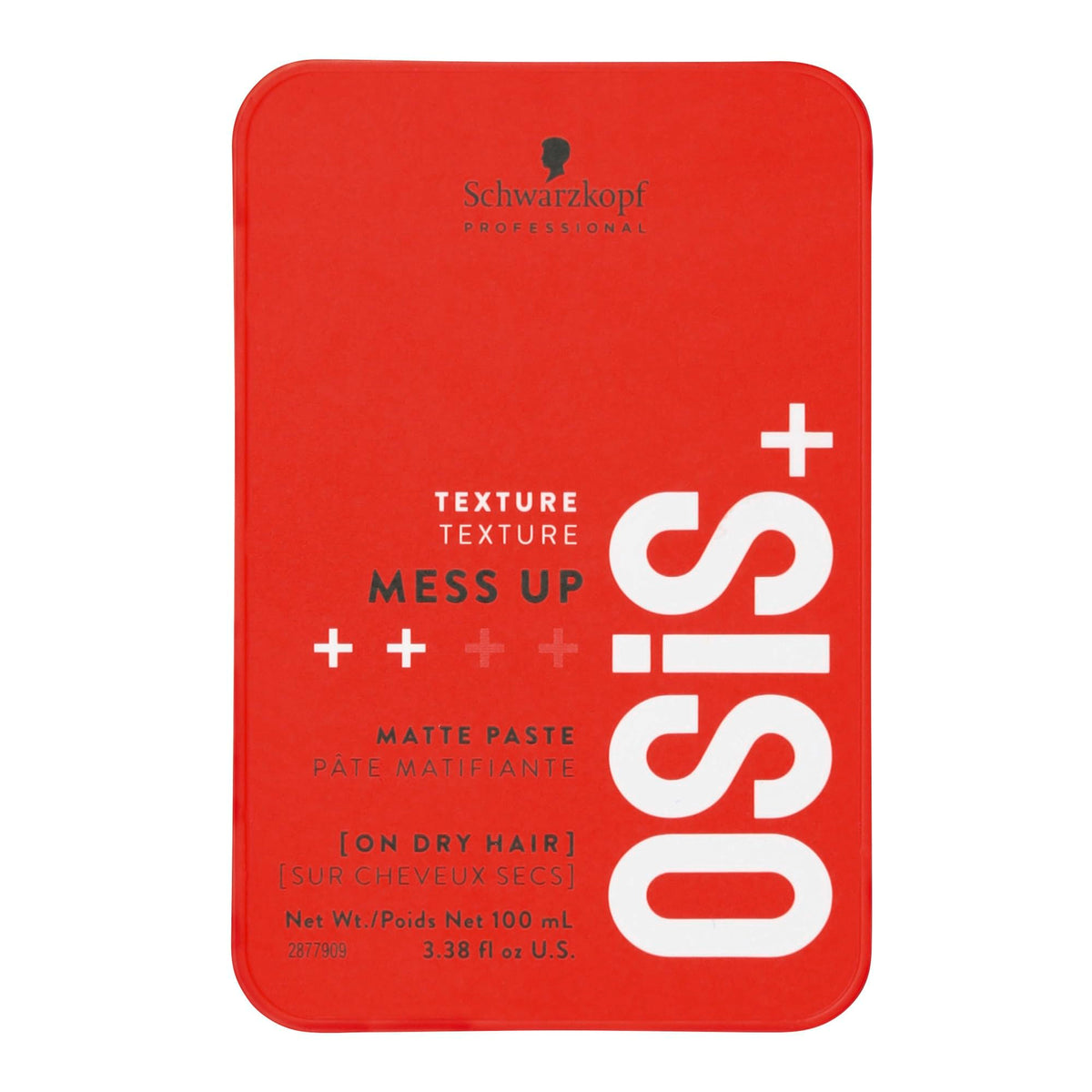 Schwarzkopf Professional Osis+ Mess Up Matte Gum Hair Paste, 0.11 kg Red 4045787314601