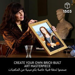 LEGO Art Mona Lisa Painting Set, Wall Model Kit for Adults to Build, Home, Living Room or Office Décor Idea, Creative Activity Gift for Men, Women, Him or Her 31213