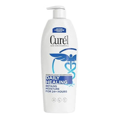 Curel Daily Healing Body Lotion for Dry Skin, Dermatologist Recommended Hydrating Body Lotion with Advanced Ceramides Complex, 20 Oz