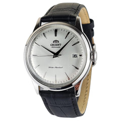 ORIENT Silver Dial Mechanical Classic Leather Strap Watch for men RA-AC0M03S00C, silver, Classic