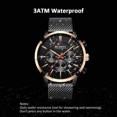 CURREN 8340 Man Watch Man Sport Watch Man Waterproof Outdoor Wristwatch Man Watch Man Chronograph Quartz Business Watch Male Watch for Men