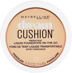 Maybelline Dream Cushion Fresh Face Liquid Foundation, Porcelain, 0.51 oz.